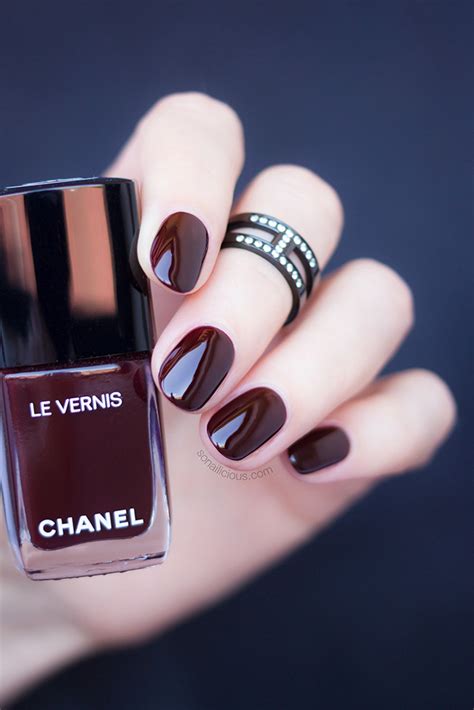 chanel dark red|chanel red nail polish.